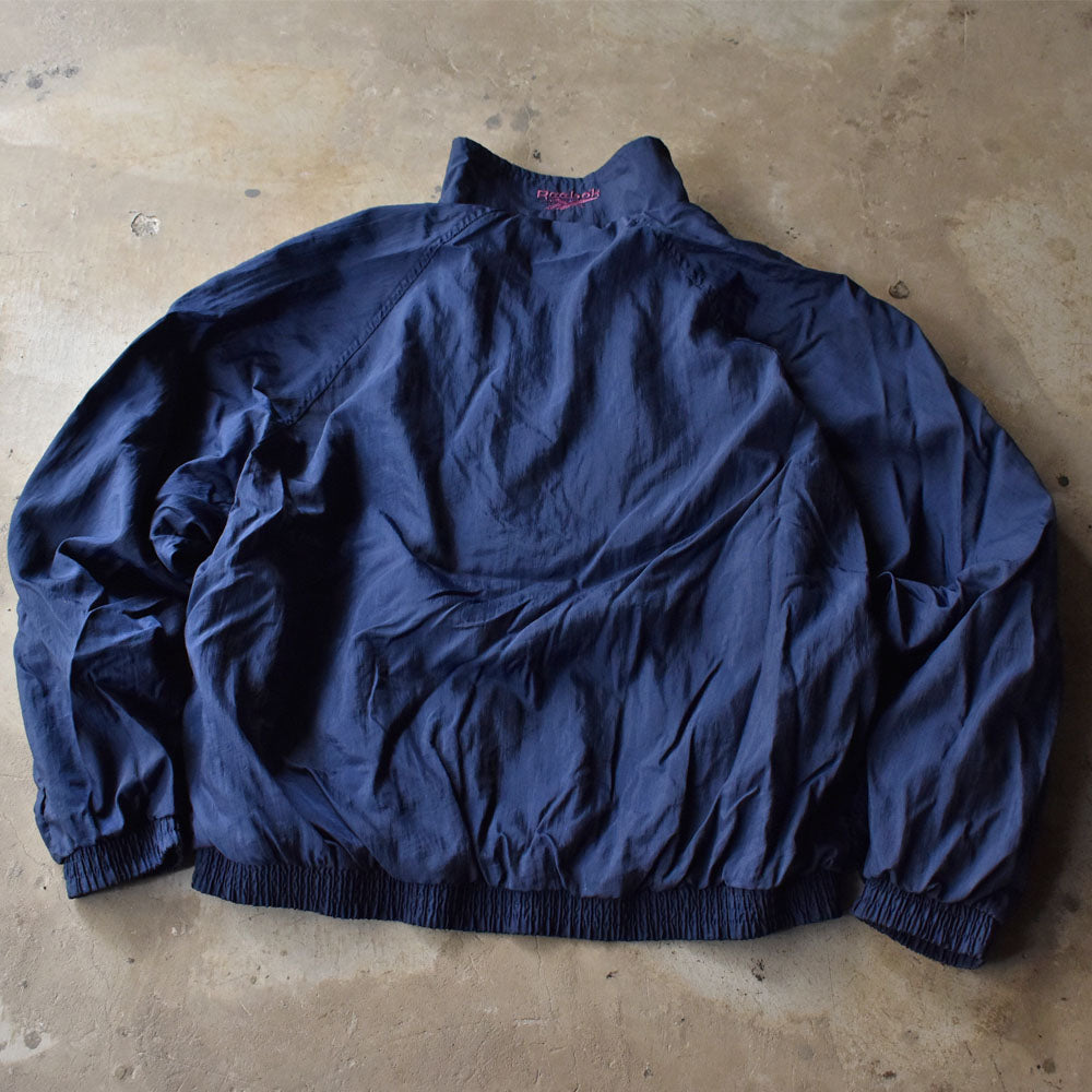 90’s Reebok 裏地付き ビッグロゴ ナイロン トラックジャケット 240526