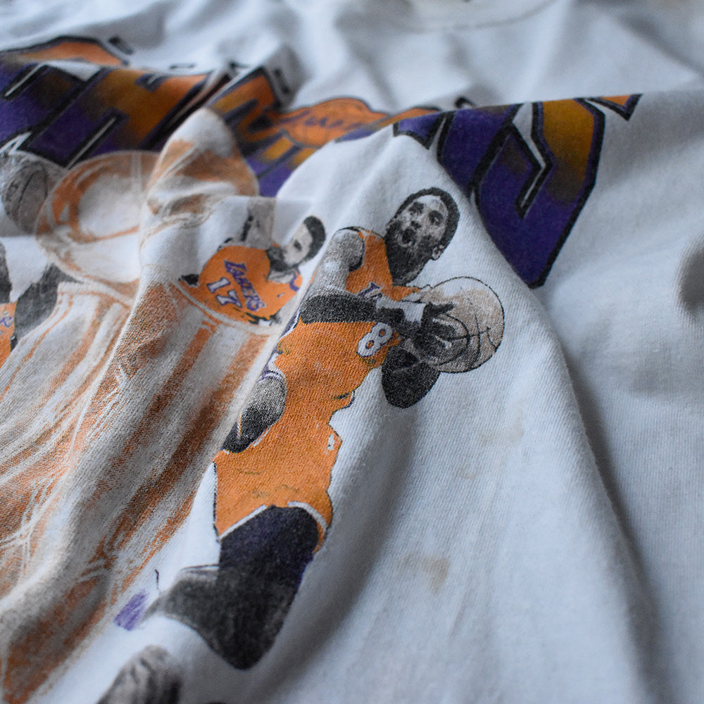 Y2K NBA “Los Angeles Lakers“ World Champions Tシャツ 240502H
