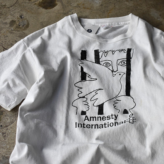90's Pablo Picasso×Martin Luther King “Amnesty International” Tシャツ USA製 240323H