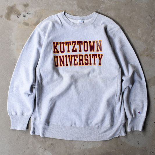 80’s Champion “KUTZTOWN UNIVERSITY” RWスウェット USA製 250403