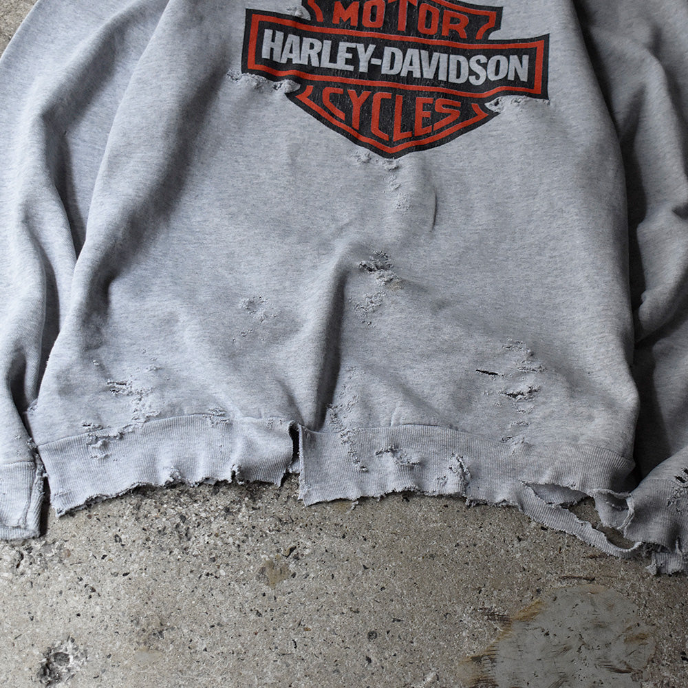 90's ボロ！ “HARLEY-DAVIDSON”ロゴ スウェット 250523H