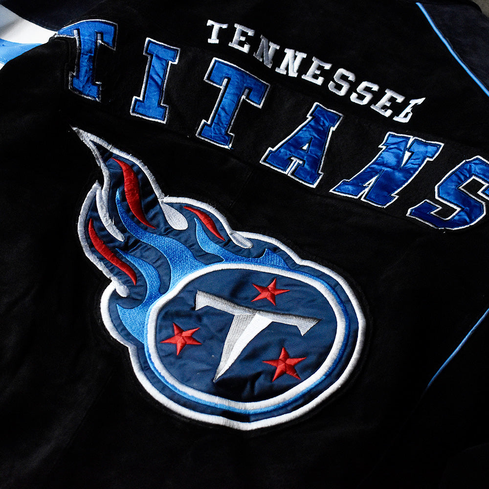 90's～ NFL “Tennessee Titans” スエードレザージャケット 231217H