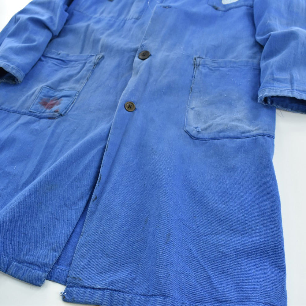 70’s aerospatiale ボロ&フェード フレンチワーク ショップコート 261027H