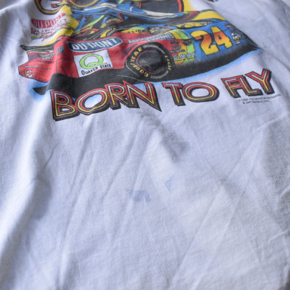 90's “BORN TO FLY / Jeff Gordon #24” レーシング Tシャツ 240529