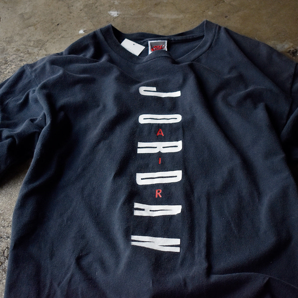ナイキ エア・ジョーダン 銀タグ 縦プリント Tシャツ 90年代 USA製 ヴィンテージ