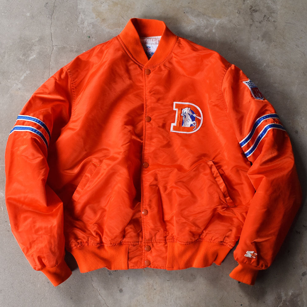 90's STARTER PROLINE “NFL  Denver Broncos” ナイロン スタジャン アワードジャケット USA製 240111