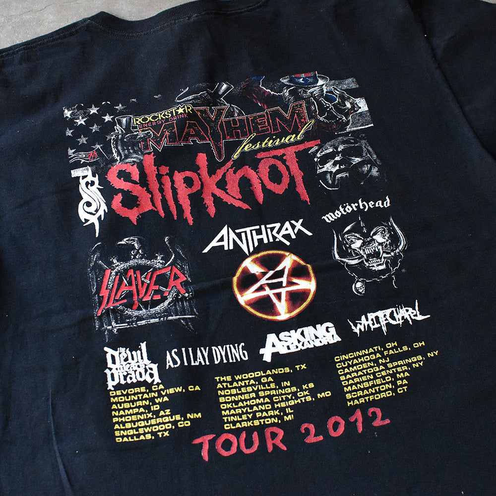 “Mayhem Festival 2012” メタル・フェスティバル ロックTシャツ 240910