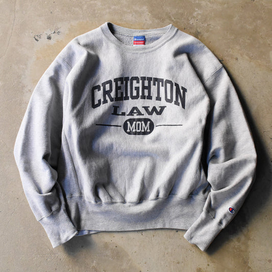 Y2K Champion “CREIGHTON LAW MOM” RWスウェット 250514