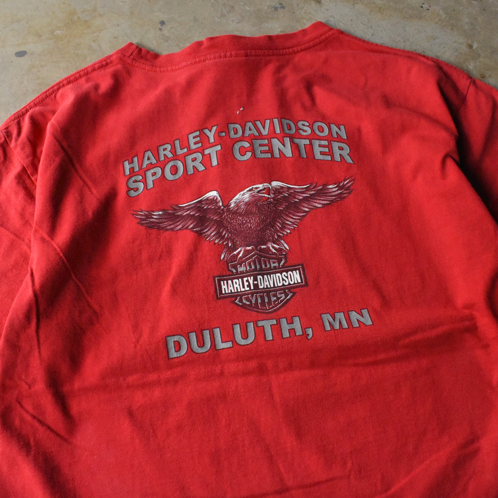 Y2K Harley-Davidson “DULUTH, MN” 両面プリント Tシャツ USA製 240710