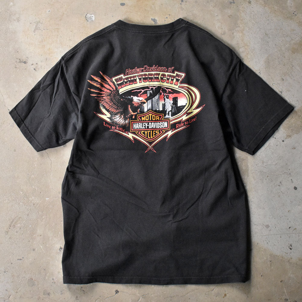 Harley-Davidson “NEW YORK CITY” サンダー イーグル Tシャツ USA製 240523