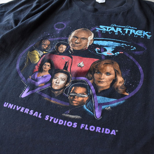 90's UNIVERSAL STUDIOS FLORIDA “STAR TREK ADVENTURE” Tシャツ 230821