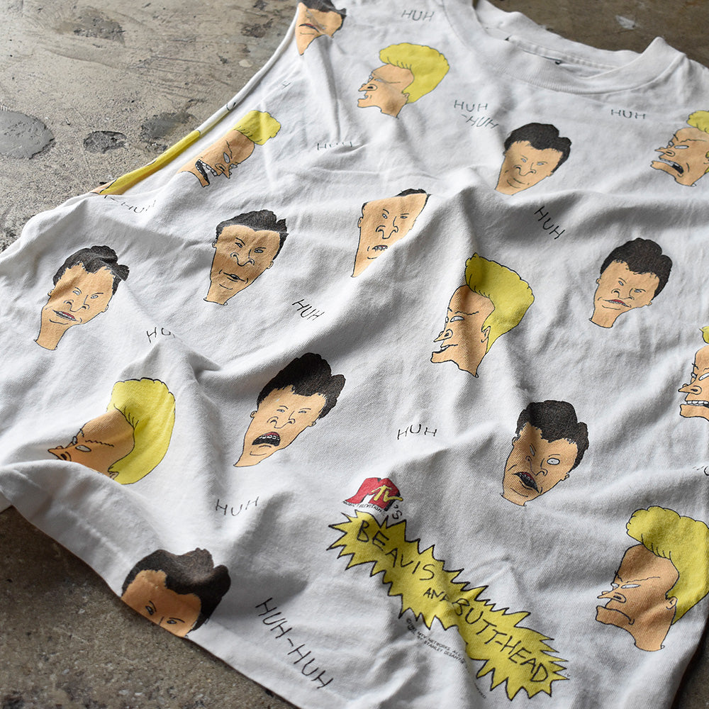 90's STANLEY DESANTIS MTV “Beavis and Butt-Head“ マルチ！ カットオフTシャツ 240811H
