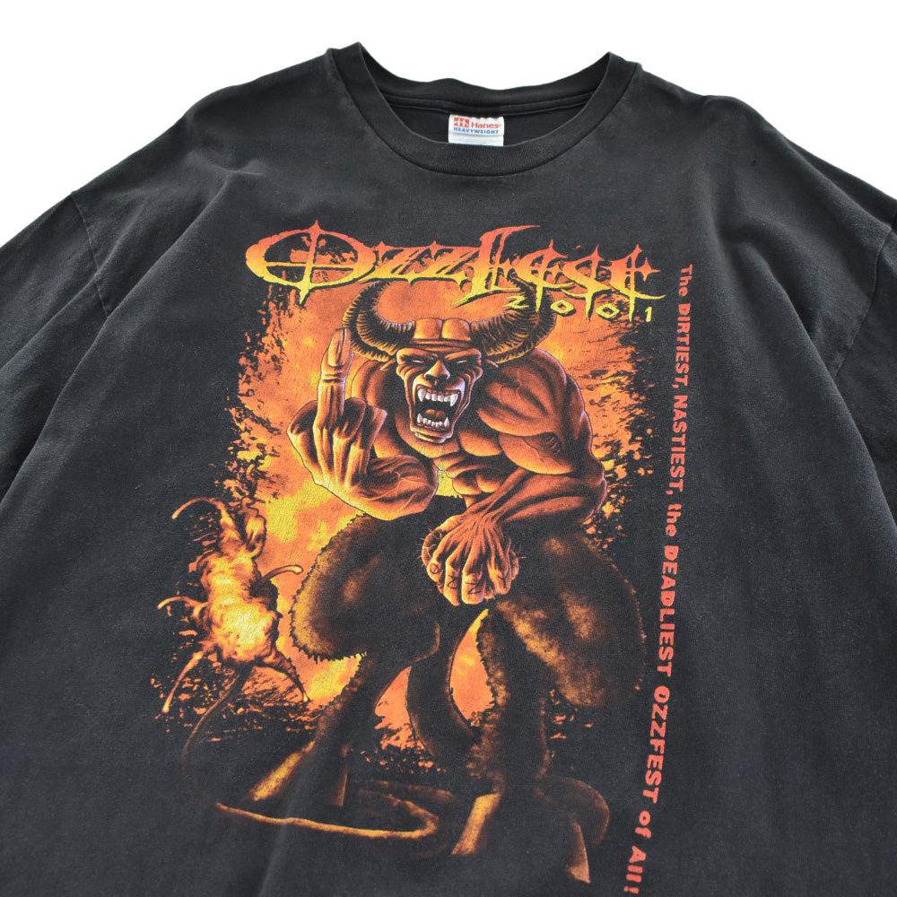 Y2K "OZZFEST 2001" ヘヴィメタル ロックTシャツ 260825H