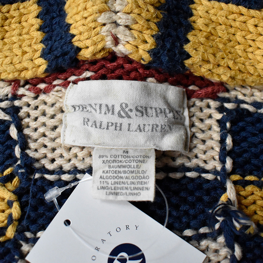 DENIM&SUPPLY RALPH LAUREN ショールカラー ネイティブ柄 カーディガン 241120H
