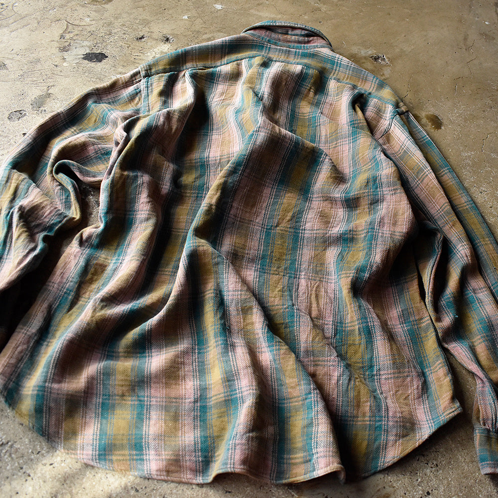 90's Ralph Lauren “RRL“ チェック柄 フランネルシャツ 240915H