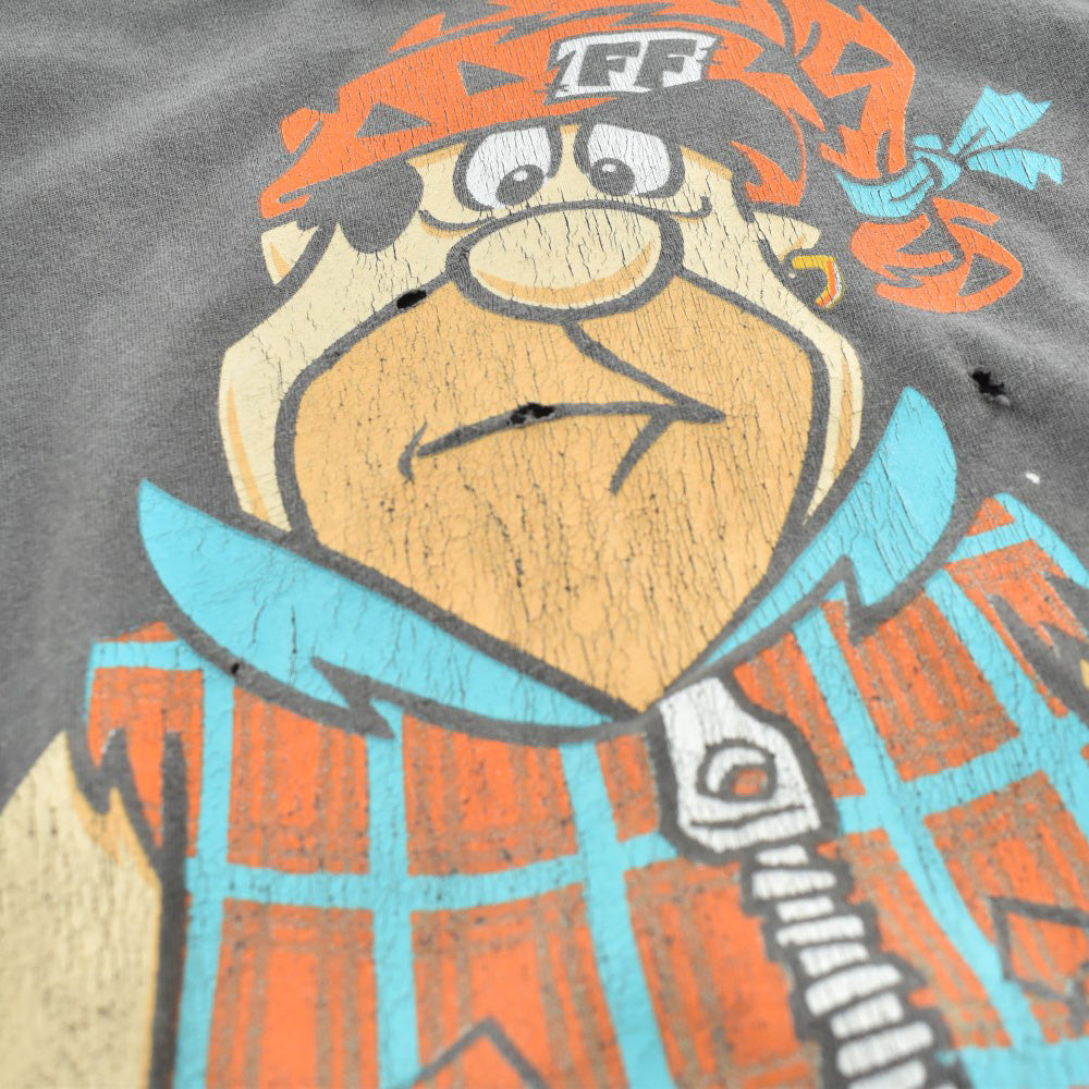 90's THE FLINTSTONES "FRED" 両面プリント キャラT USA製 260626H