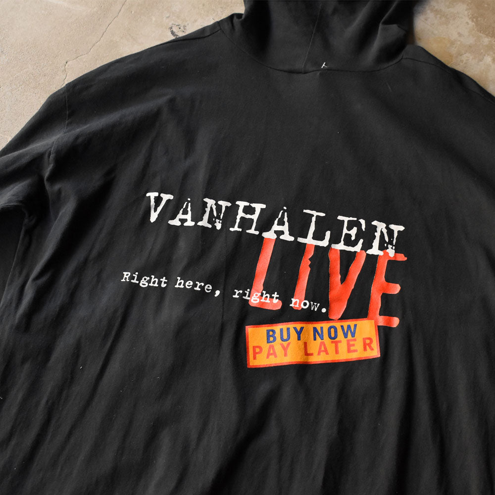 90’s VAN HALEN “RIGHT HERE, RIGHT NOW” フーディ バンド ロックTシャツ 251024H