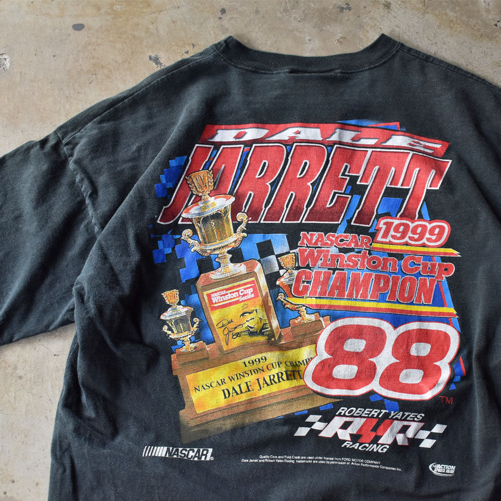 90’s NASCAR 雰囲気良し “DALE JARRETT” 両面プリント レーシング Tシャツ 240719