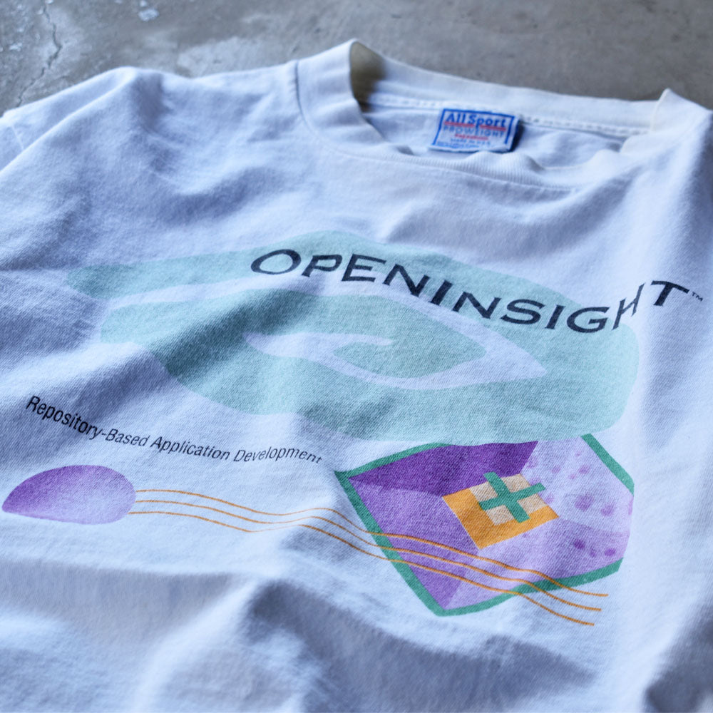 90's　"OPENINSIGHT" 企業Tシャツ　USA製　230504