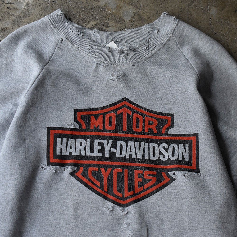 90's ボロ！ “HARLEY-DAVIDSON”ロゴ スウェット 250523H