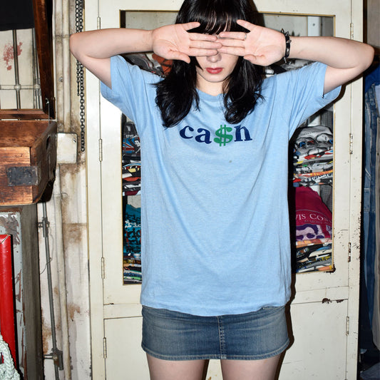 80’s “ca$h” プリントTシャツ 250905H