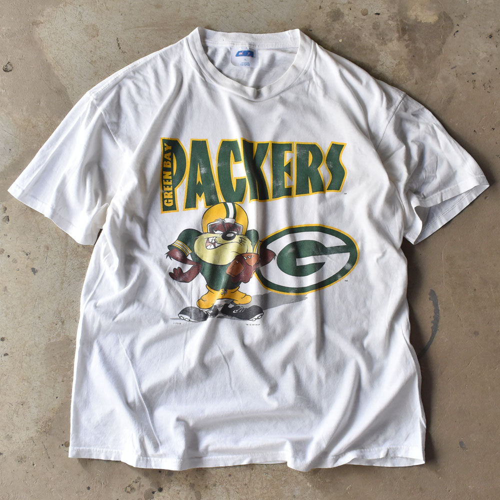 90's Looney Tunes “NFL Green Bay Packers” キャラ Tシャツ USA製 240609