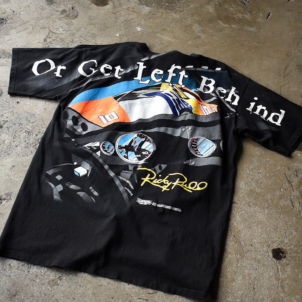 90's～ AOP！ Attack the Track “Tide” Racing Tシャツ 240726H