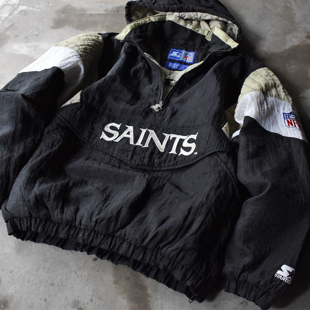 STARTER “NFL New Orleans Saints” 中綿入り ナイロンジャケット プルオーバー 240221