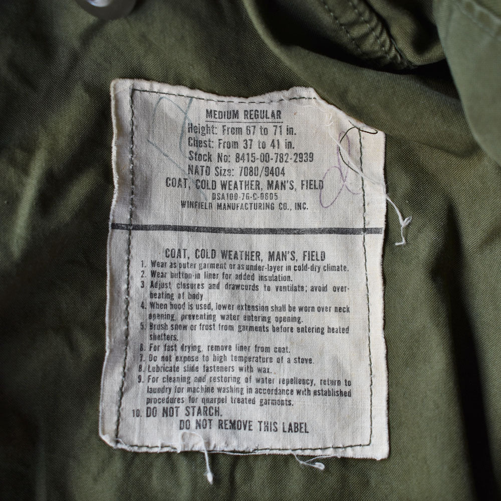 '76 U.S.ARMY M-65 フィールドジャケット 231004H