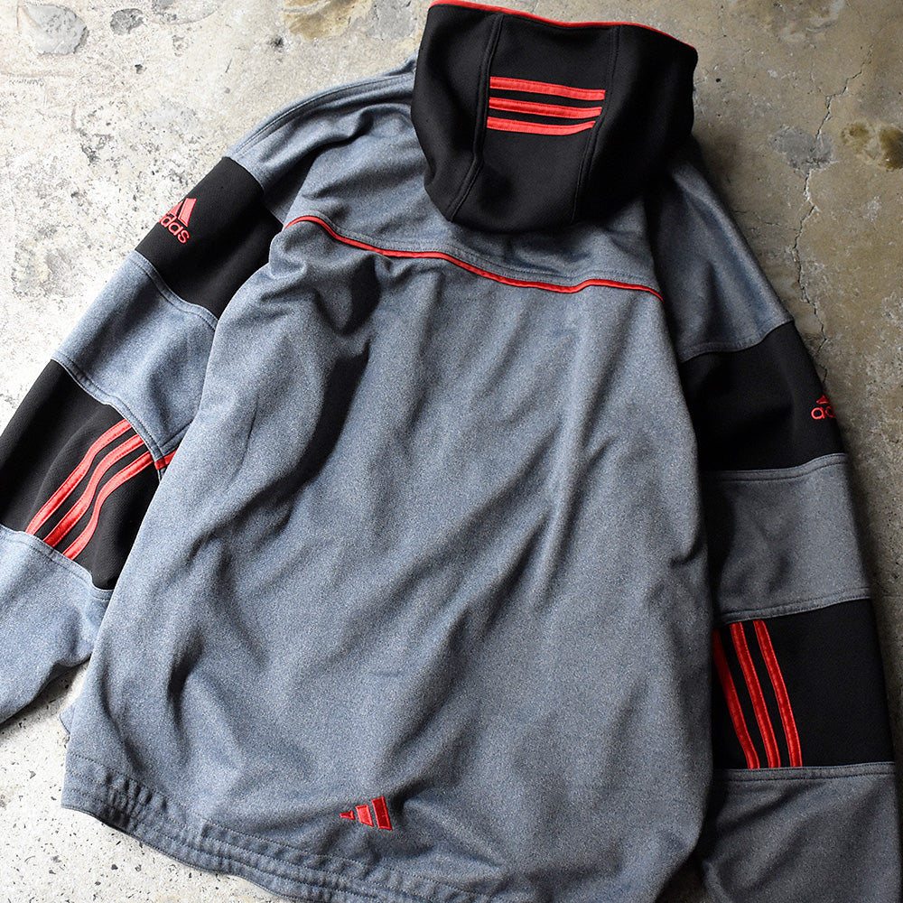 90's～Y2K adidas レイヤードタイプ フード付き トラックジャケット 250530H