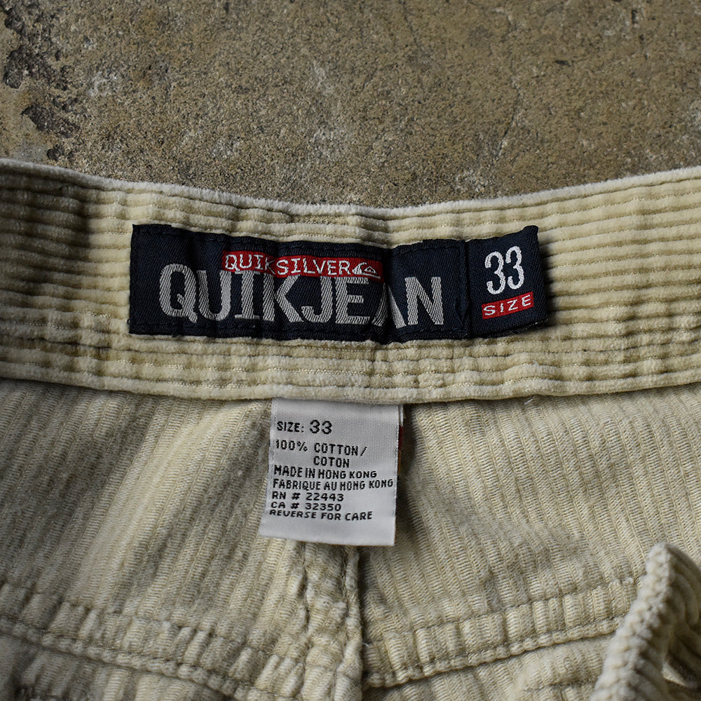 90's〜 Quiksilver 太畝 コーデュロイ バギーパンツ 231203H