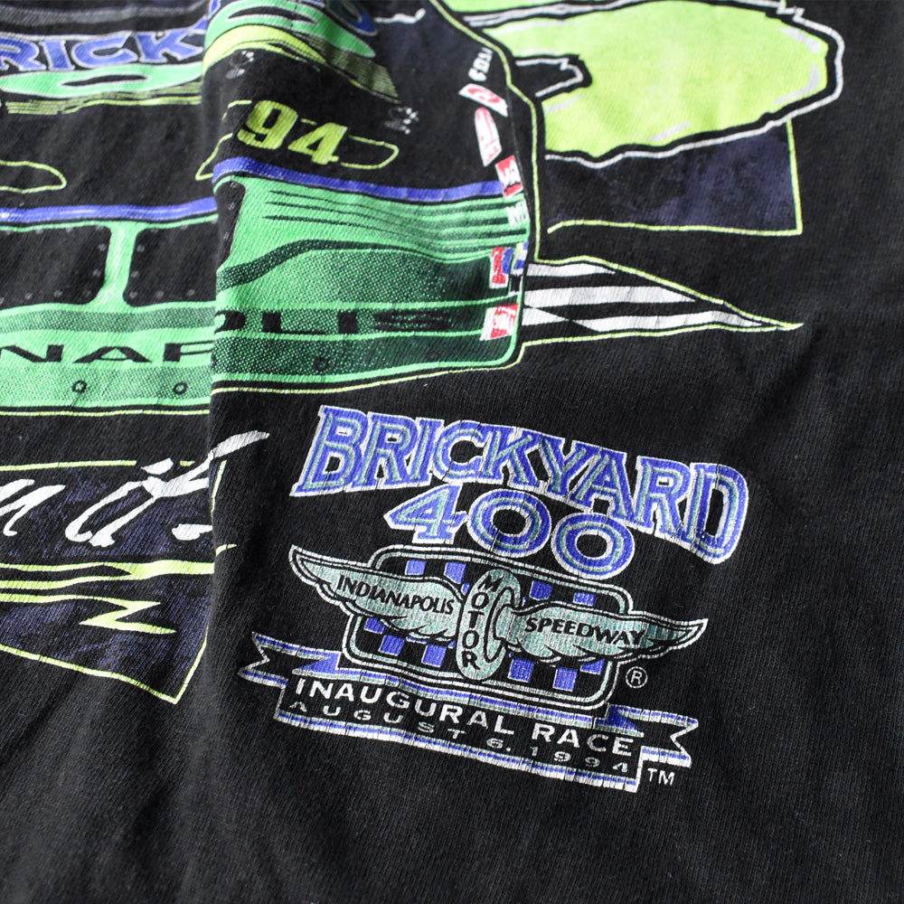 90's LOGO ATHLETTIC “BRICKYARD 400” レーシング Tシャツ USA製 240811