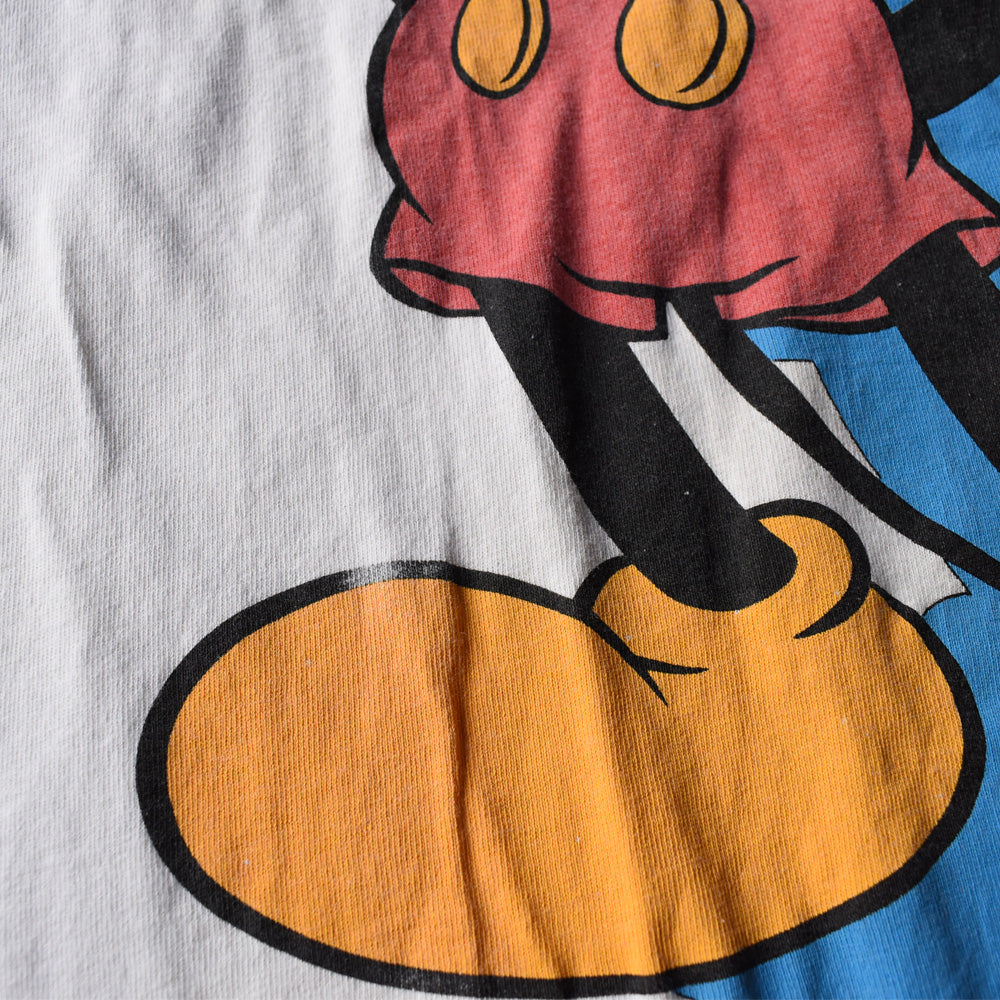90’s Disney 大判プリント “Mickey” キャラクターTシャツ 250421