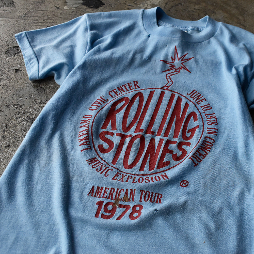 ローリング・ストーンズ 1978 American Tour ツアーTシャツ 1978年 ブルー ヴィンテージ