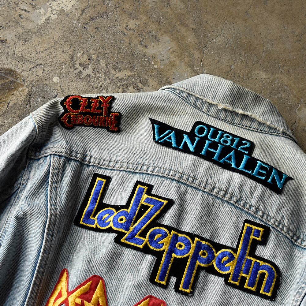 90's Levi's ワッペンカスタム！ “ロック“ デニムジャケット USA製 250731H