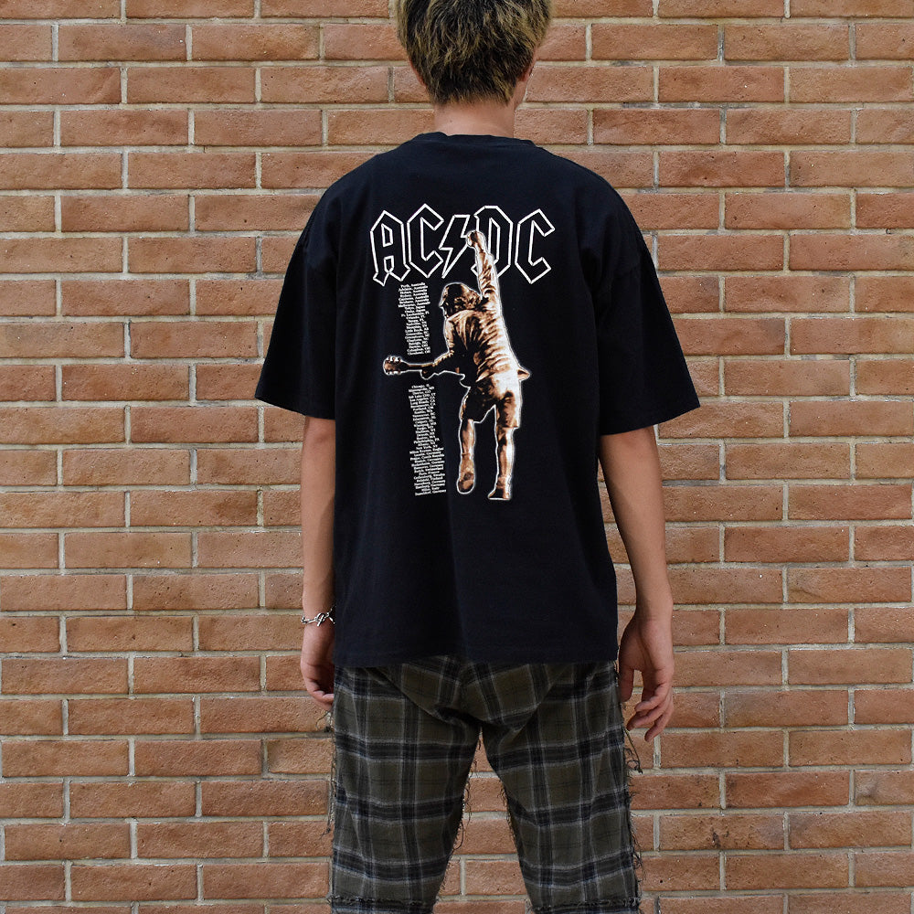 Y2K AC/DC "Stiff Upper Lip" Tour ロック Tシャツ 250806H