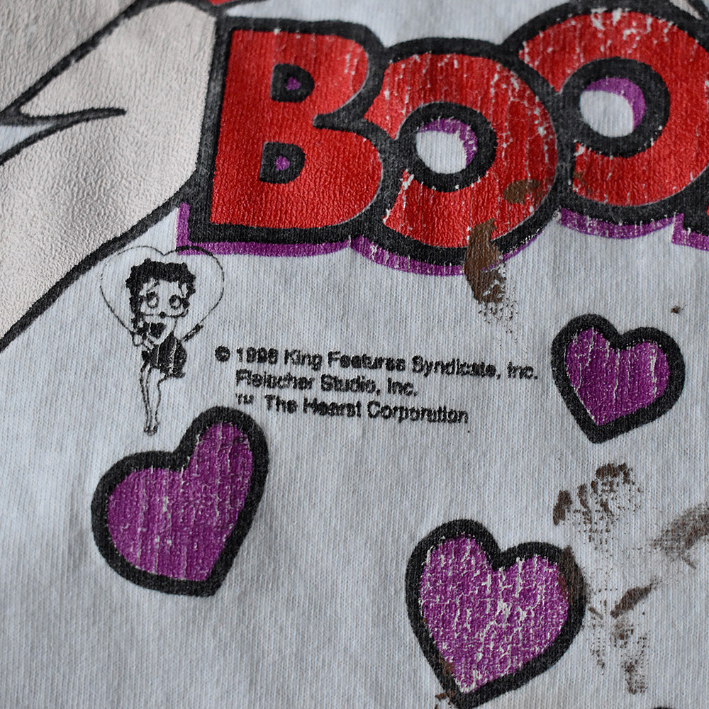 90's Betty Boop “HEART” Tシャツ 250627H