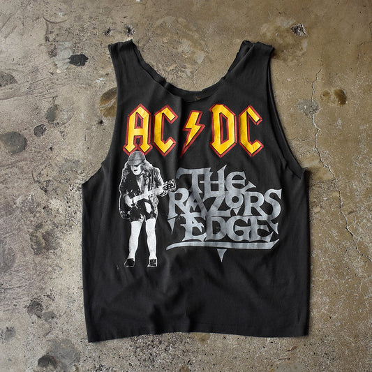 90's AC/DC “The Razors Edge” Tour カットオフ ロック Tシャツ 250816H