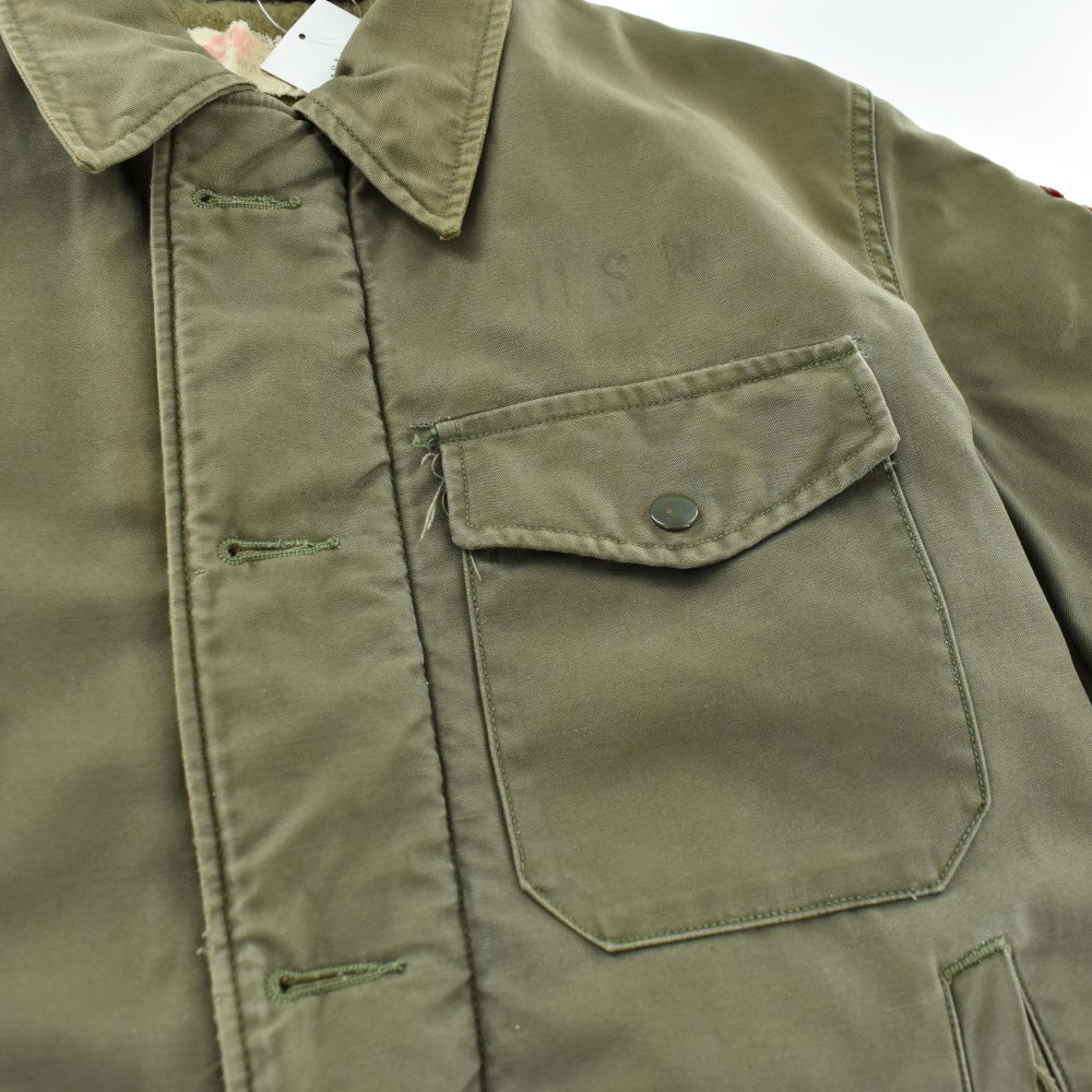 60’s U.S.NAVY A-2 デッキジャケット 初期型  ステンシル入り 260109H