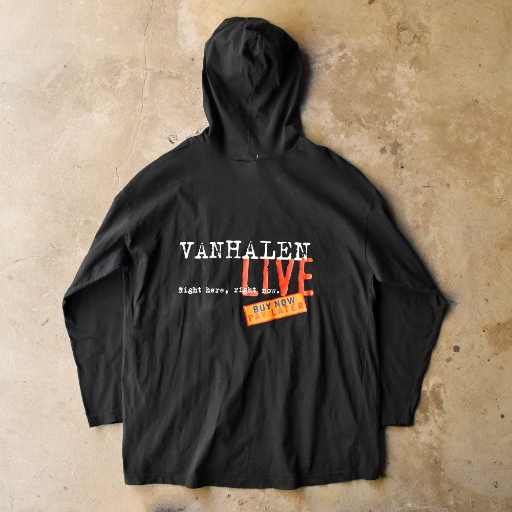 90’s VAN HALEN “RIGHT HERE, RIGHT NOW” フーディ バンド ロックTシャツ 251024H
