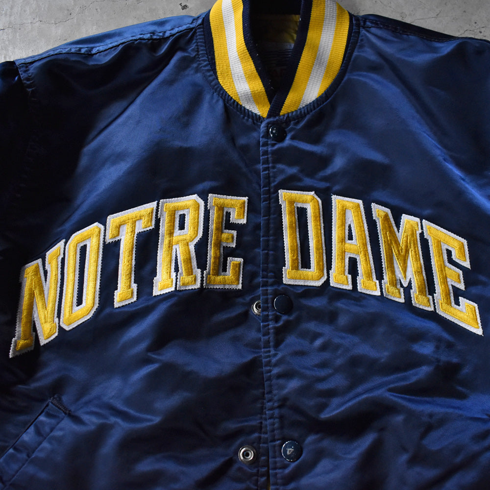 90's STARTER “Notre Dame” ナイロン アワードジャケット USA製 231010