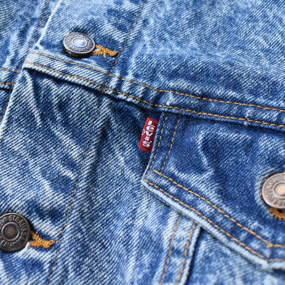 90’s Levi's 70507-0219 ケミカルウォッシュ デニムジャケット USA製 250605