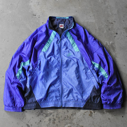 80’s~ NIKE 銀タグ “JUST DO IT”ロゴ ナイロン トラックジャケット 240918