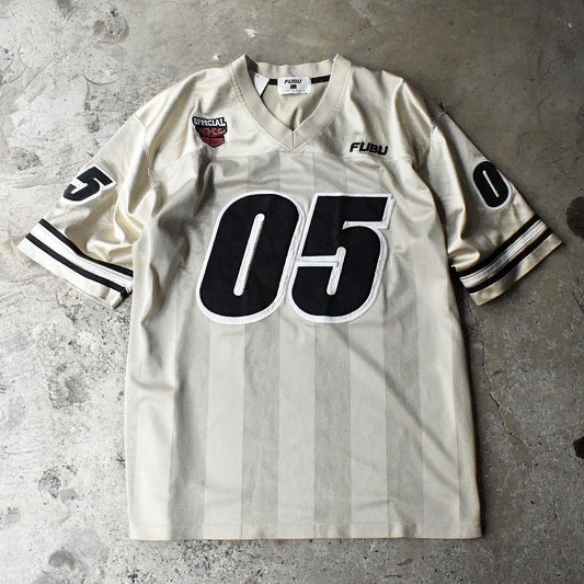 Y2K FUBU ホッケーシャツ シャンパンゴールドカラー USA製 250611H
