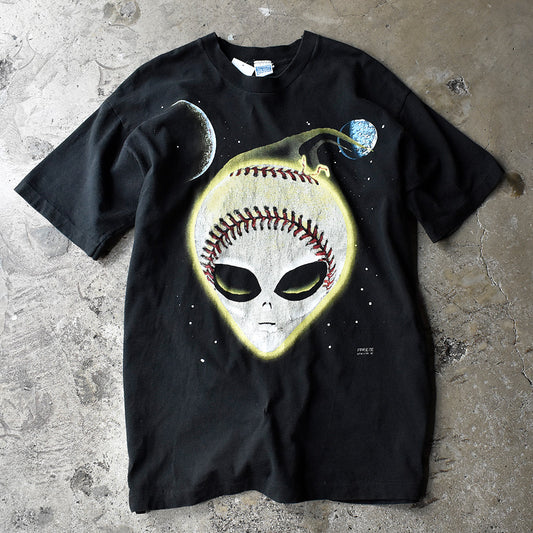 90's “Alien Baseball” 宇宙 エイリアン Tシャツ USA製 240916H