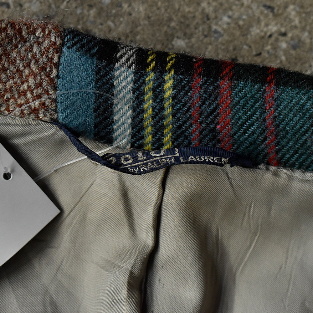 80's Polo by RALPH LAUREN パッチワーク ツイード ジャケット 250110HSGI