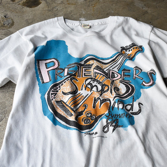 80’s The Pretenders/Simple Minds “84 Summer Tour” Tシャツ 240218HYY