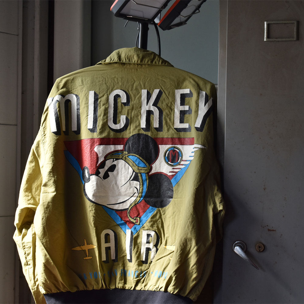 ディズニー MICKEY AIR ミッキー フライト ナイロンジャケット 1980年〜 ヴィンテージ