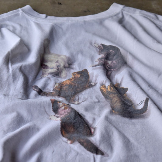 90’s Cat アニマルプリントTシャツ 240520