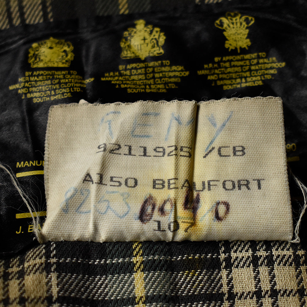 90's Barbour “BEAUFORT” オイルドジャケット 旧3ワラント イングランド製 241220H